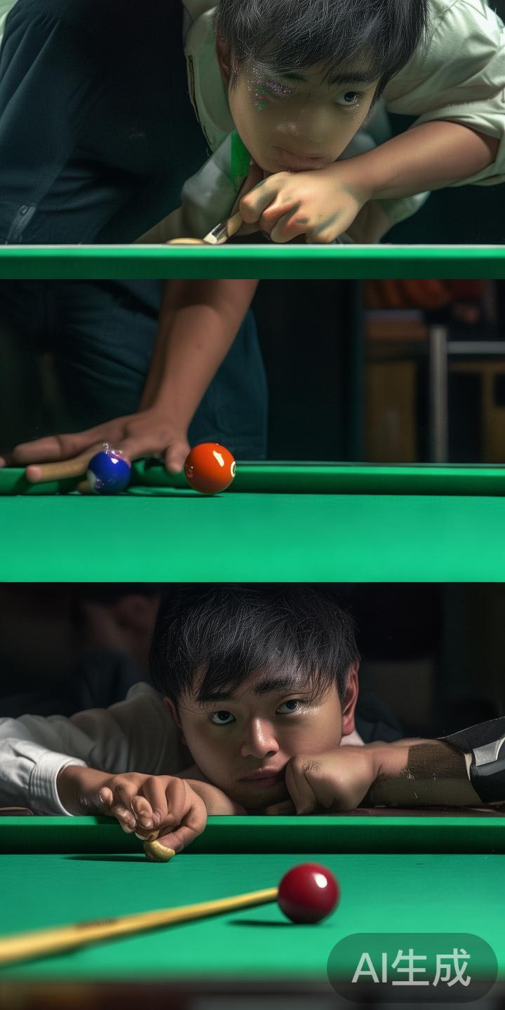 杨帆曾被认为是具有巨大潜力的年轻台球天才，他在国内